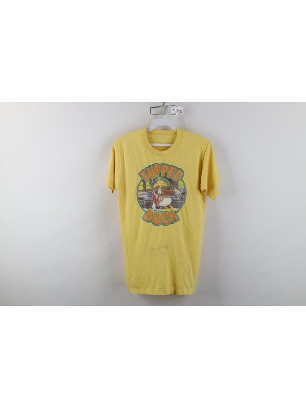 Vintage 70s Mens XS Distressed Fupped Duck Hunter S Thompson Gonzo T-Shirt USA